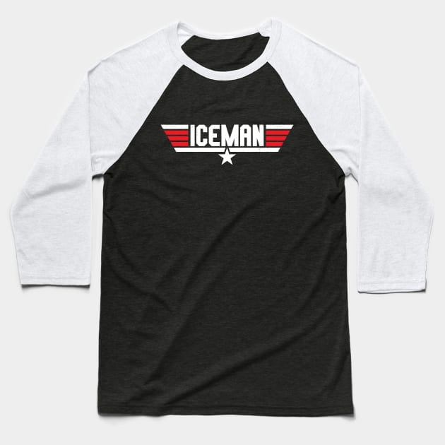 iceman top gun Baseball T-Shirt by digitalage